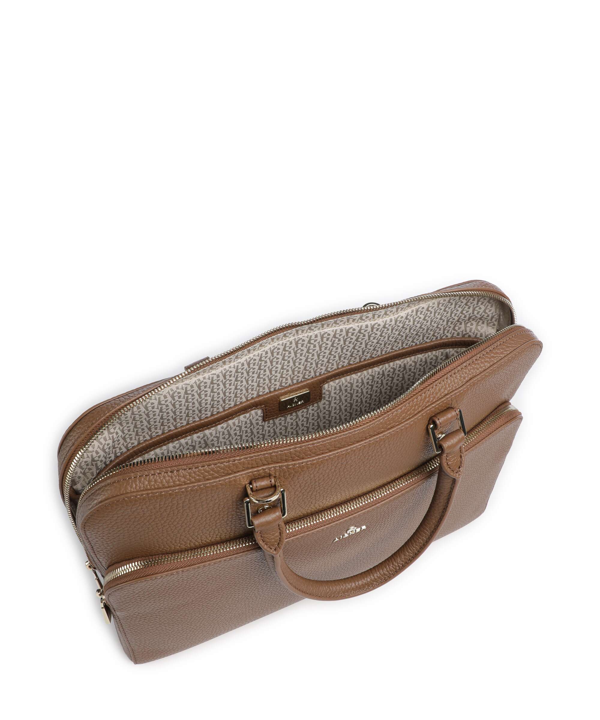 Aigner Ivy L Briefcase saddle brown