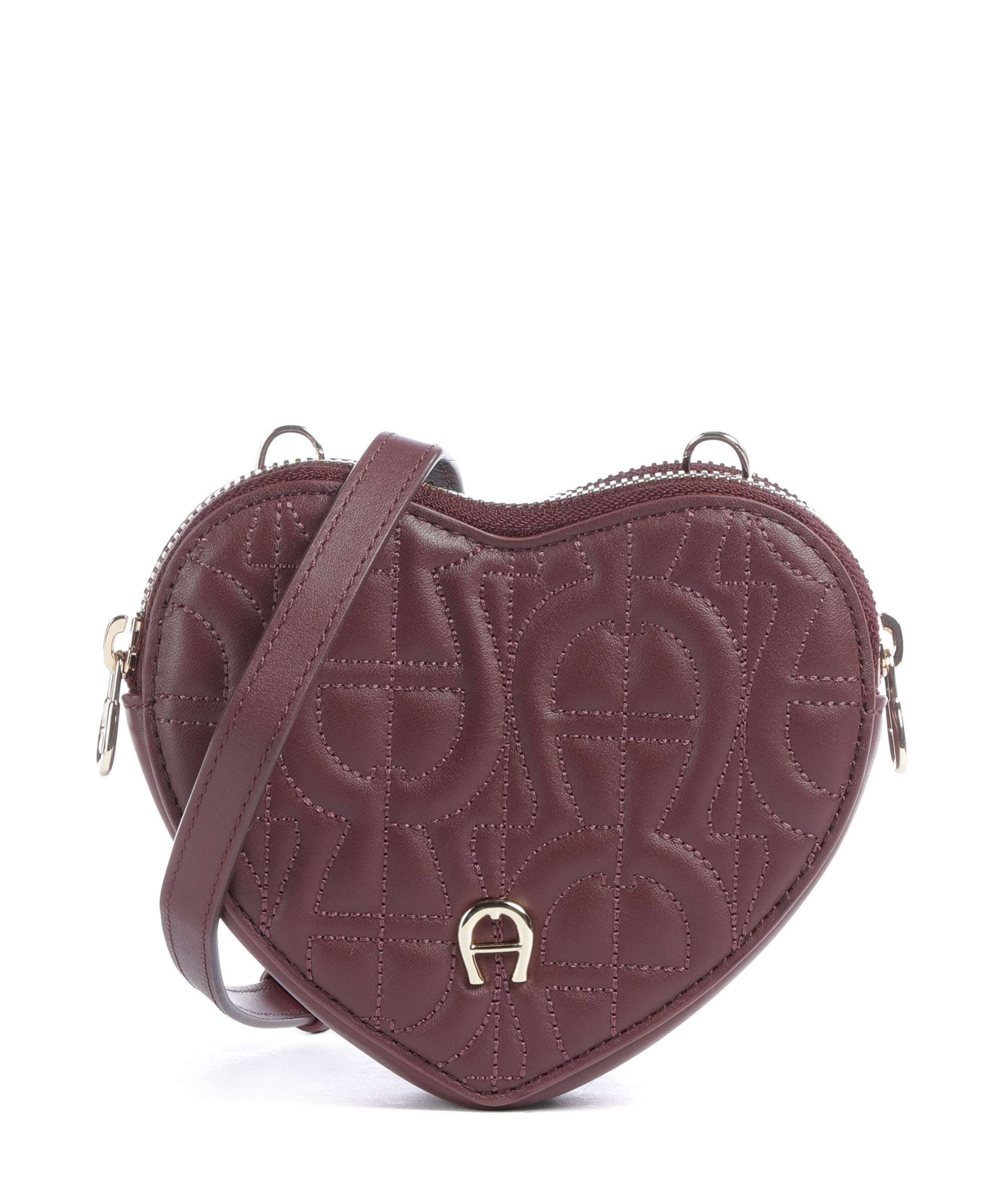 Aigner Fashion Crossbody bag fine grain cow leather cosmic blue