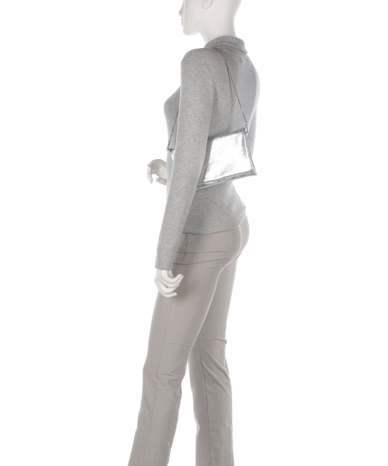 Abro Mimosa Clutch bag silver