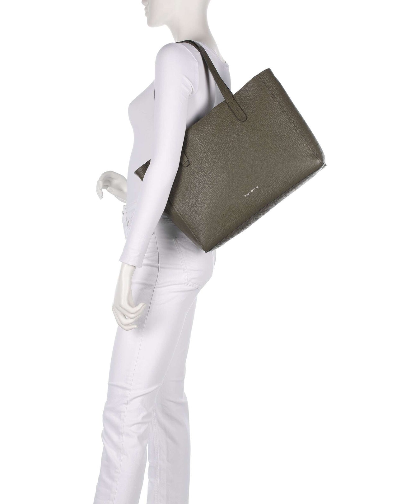 Marc O'Polo Busin M Tote bag dark mossy olive