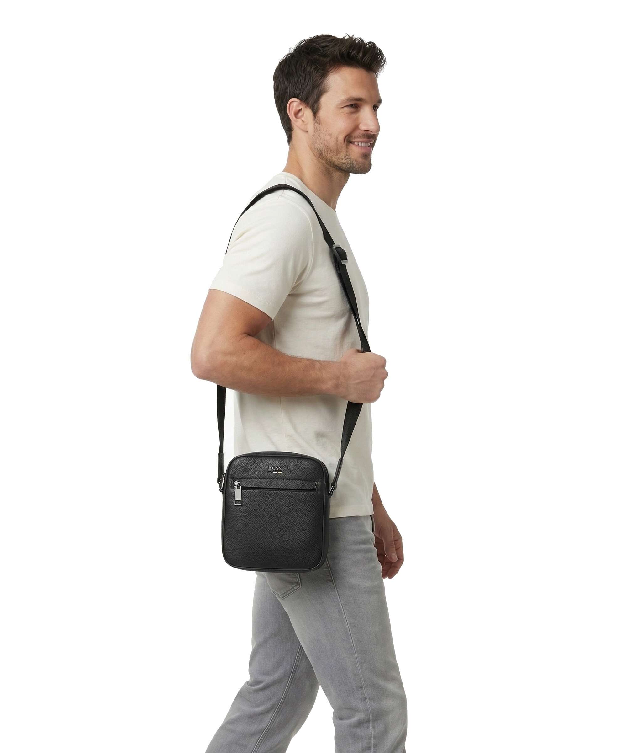 BOSS Ray Crossbody bag imitation leather black - 50536475-001 – WARDOW