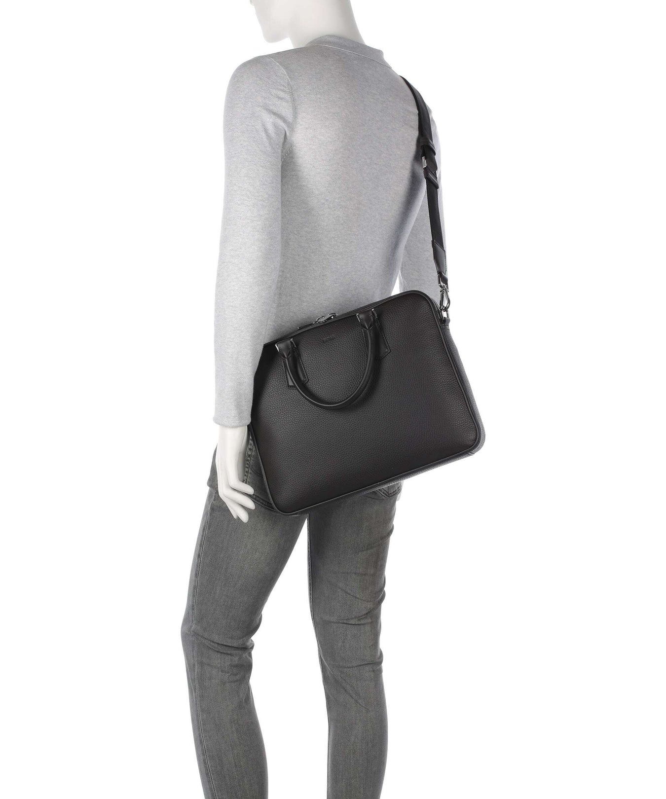 BOSS Crosstown Laptop bag dark brown