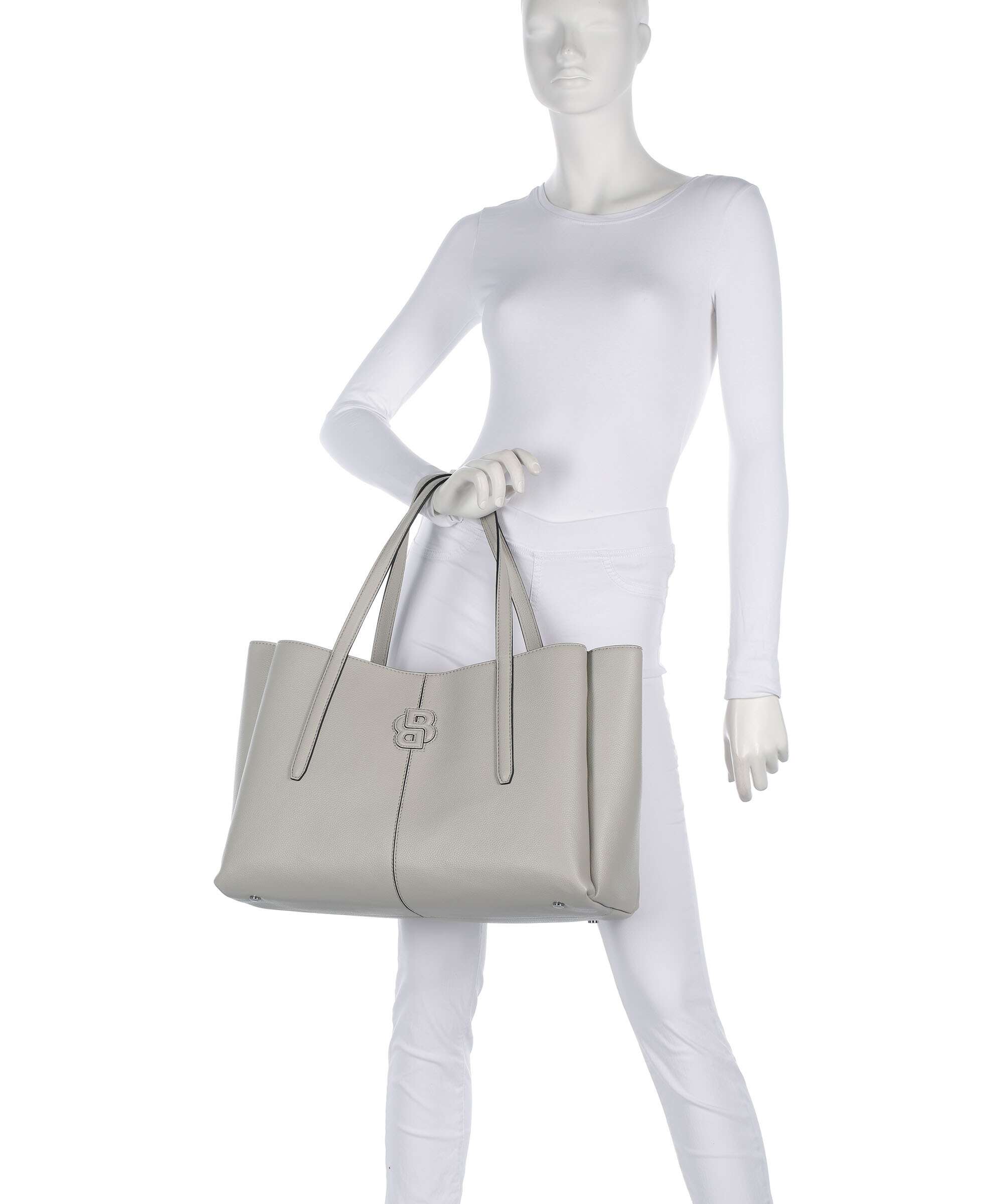 BOSS Anett Tote bag light grey