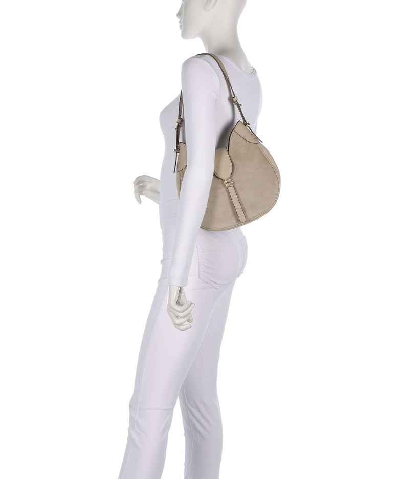 BOSS Beyond Hobo bag light beige