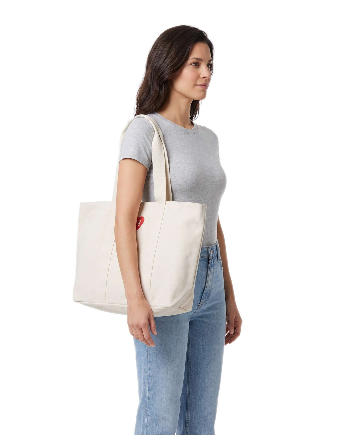 Hugo Becky Tote bag open white