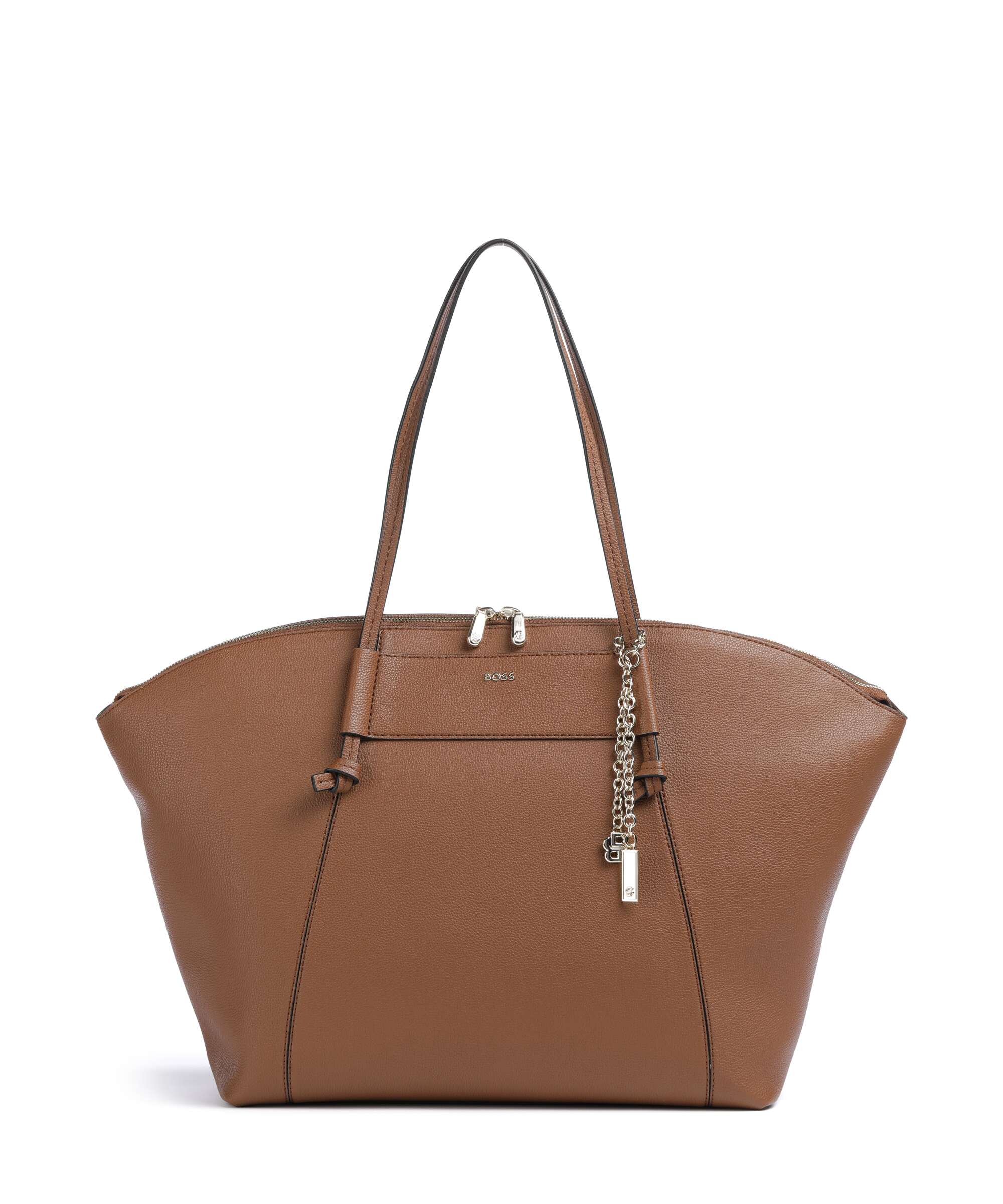 BOSS Salley Tote bag 13″ imitation leather medium brown - 50563298