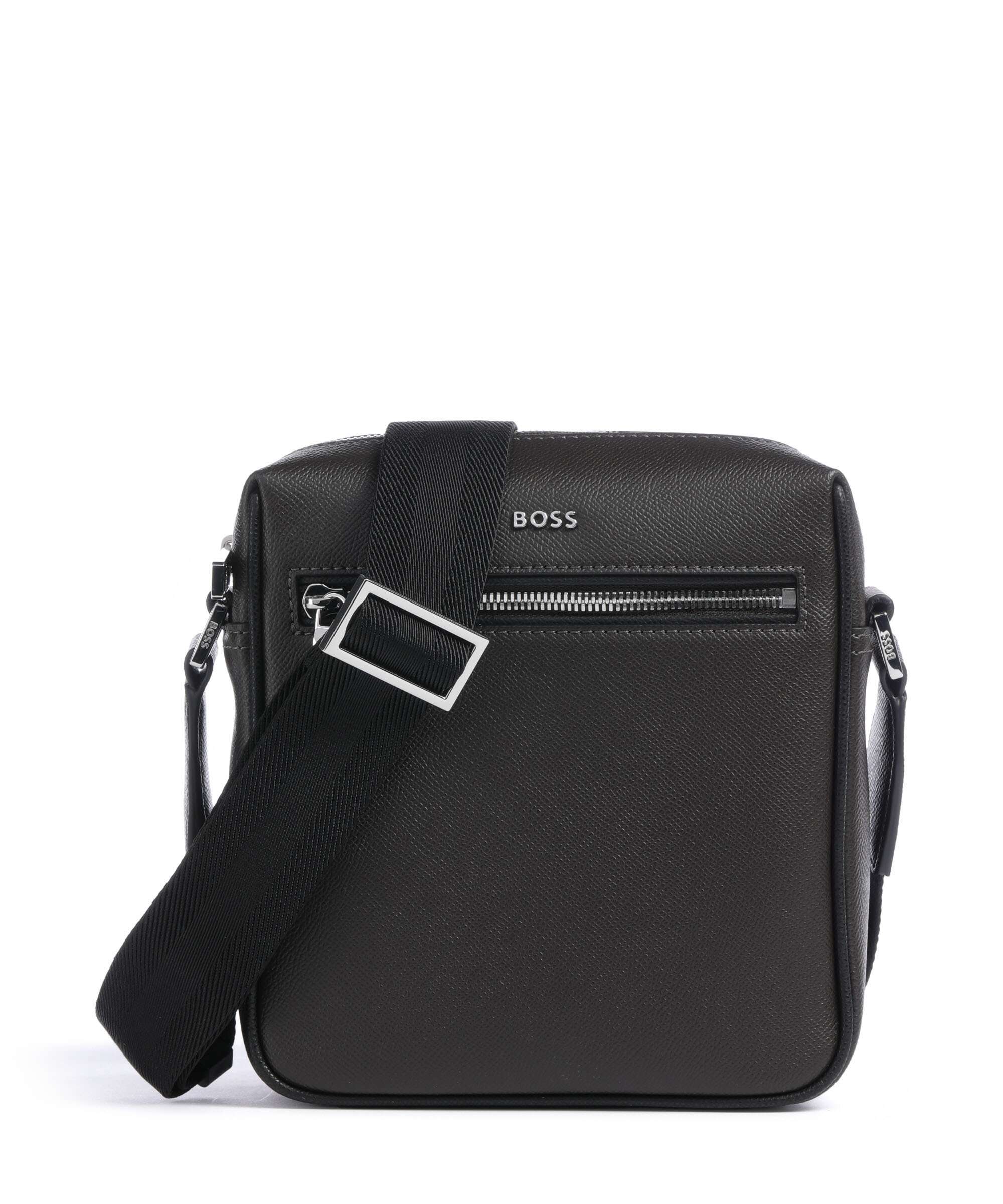 BOSS Daxter Crossbody bag bonded leather dark brown - 50563858-207