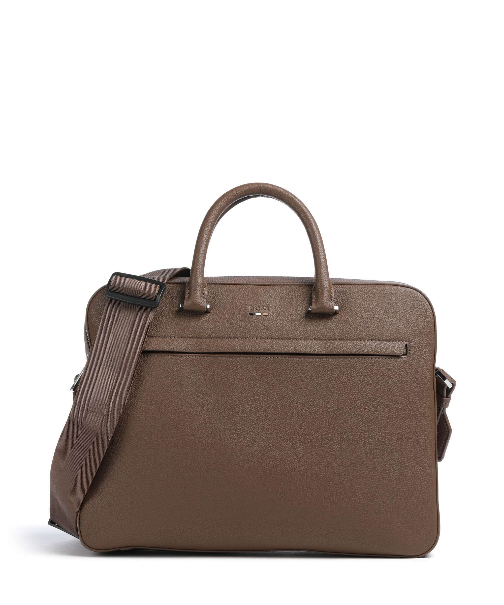 BOSS Ray Briefcase 14″ imitation leather medium grey - 50536498