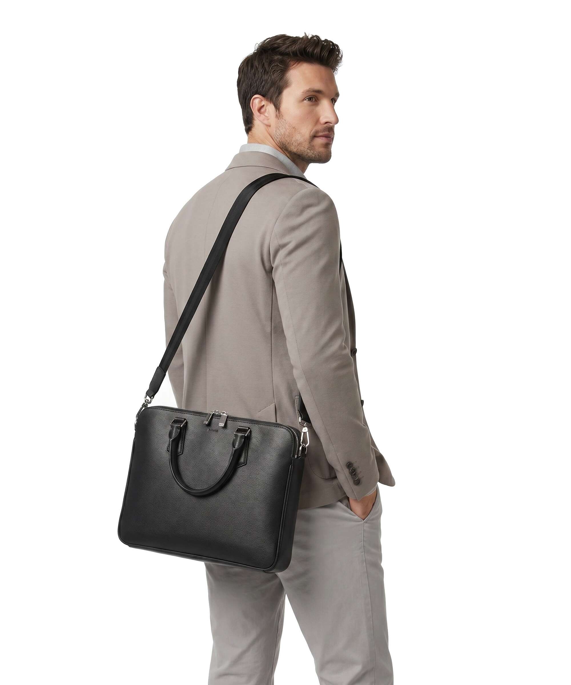 BOSS Crosstown Briefcase leather black - 50567812-001 – WARDOW