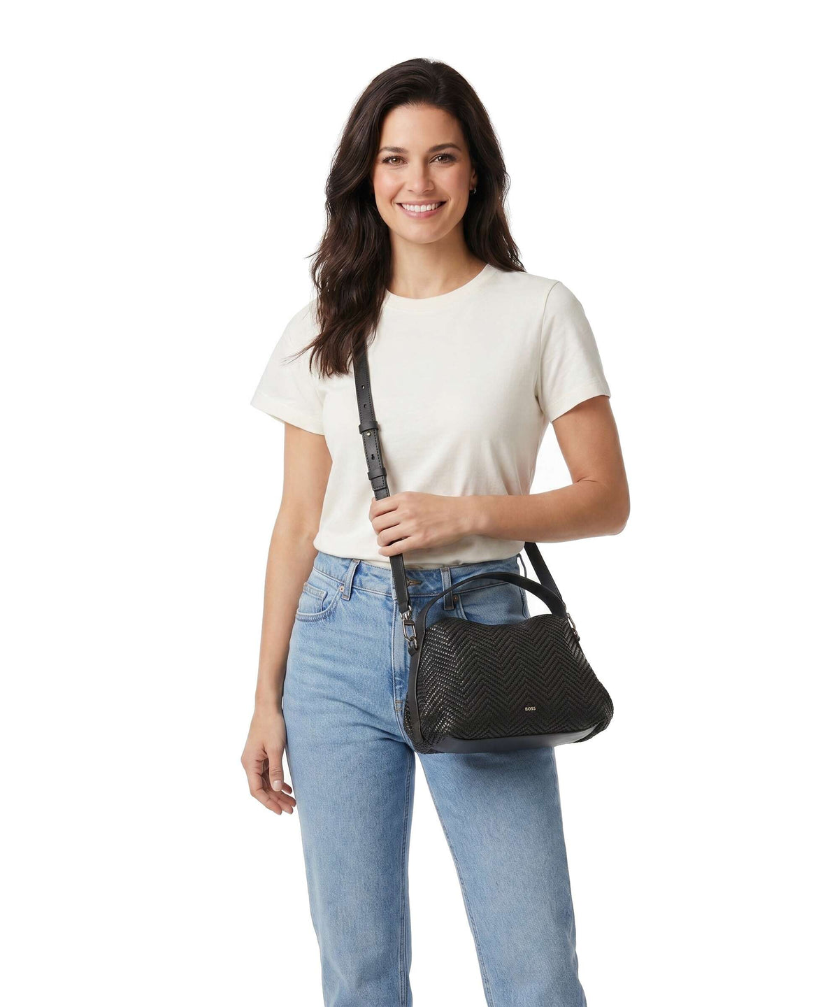 BOSS Caylie Crossbody bag dark brown