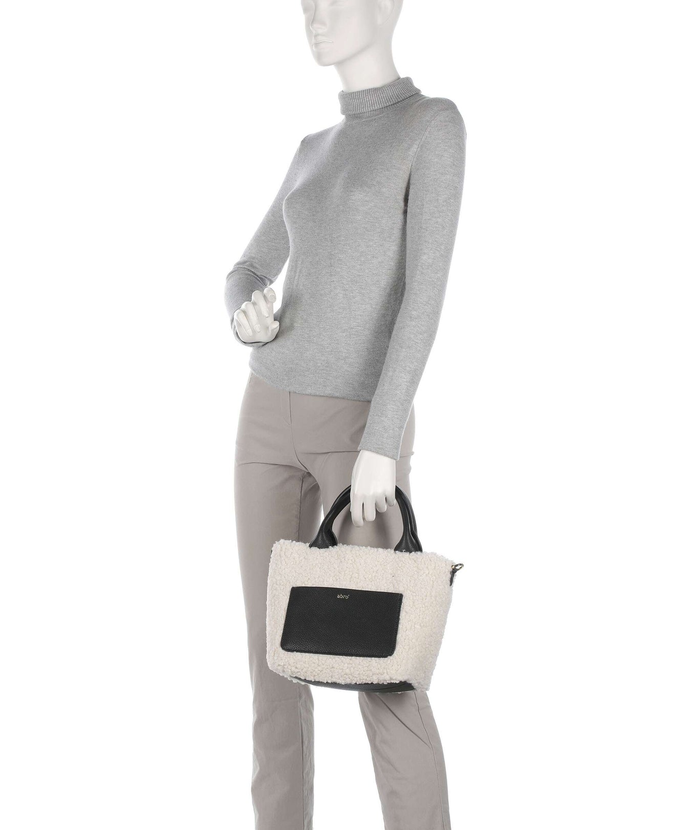 Abro Florian Raquel Handbag ivory/black