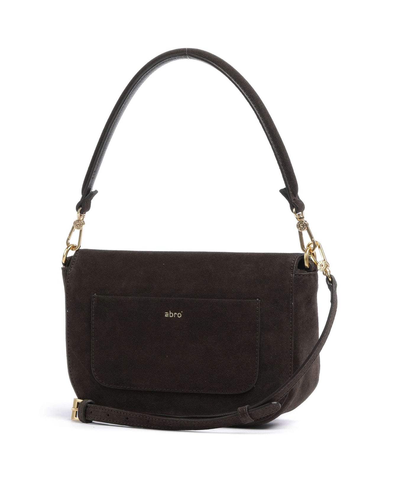 Abro Suede Camilla Shoulder bag brown
