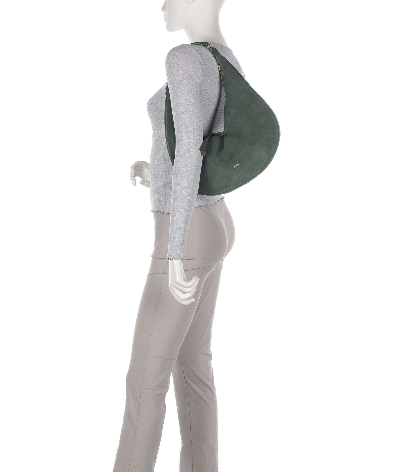 Abro Suede Nana Hobo bag sage