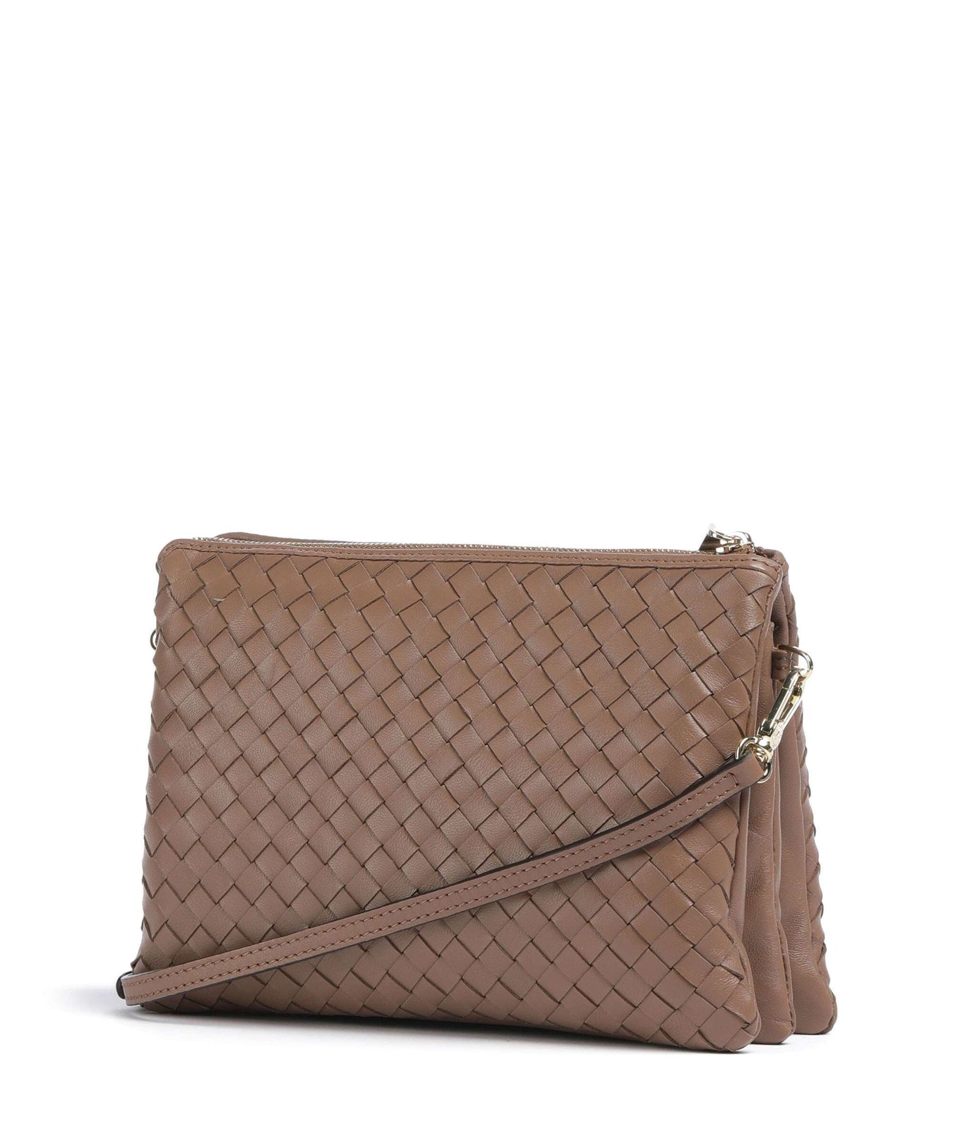 Abro Piuma Threefold Crossbody bag camel