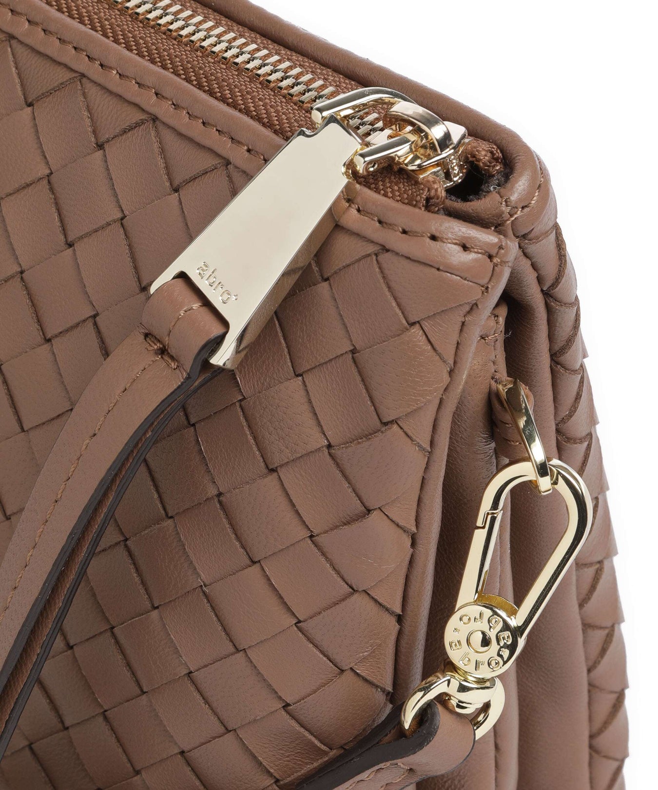 Abro Piuma Threefold Crossbody bag camel