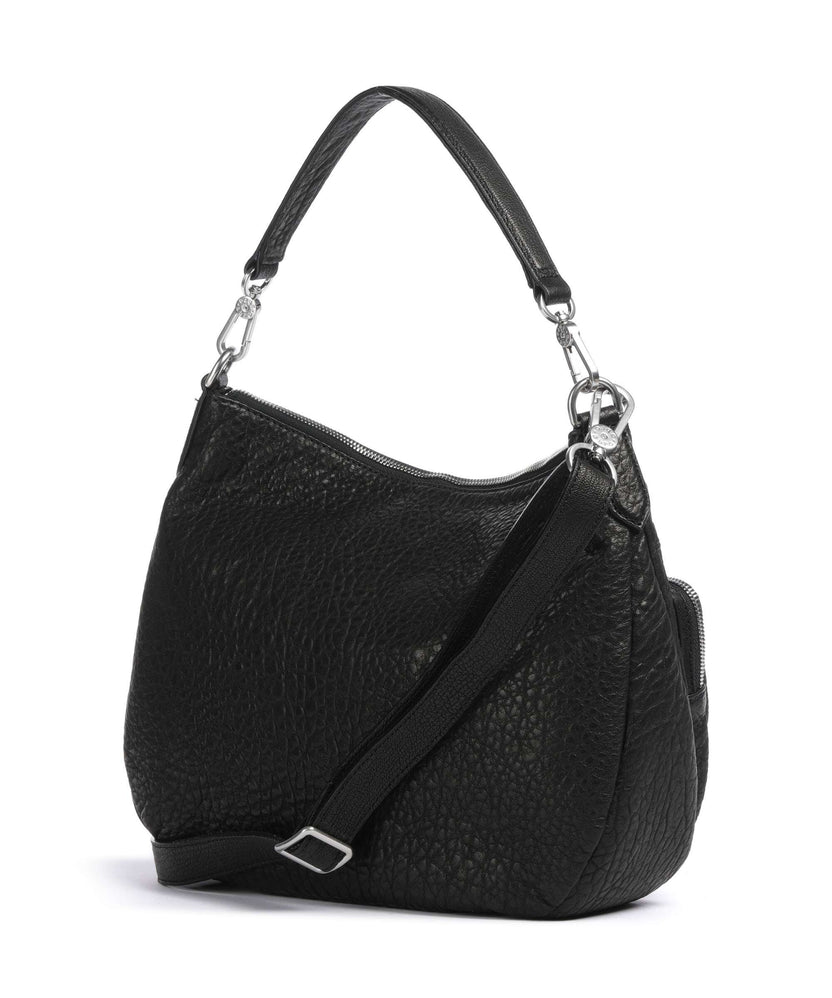 Abro Bubble Cargo Hobo bag black/nickel