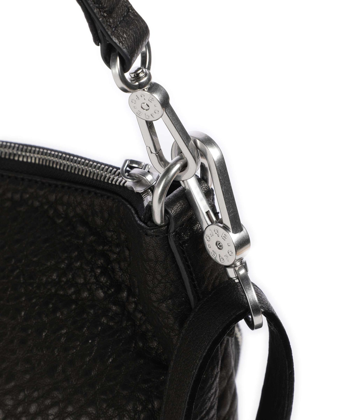 Abro Bubble Cargo Hobo bag black/nickel