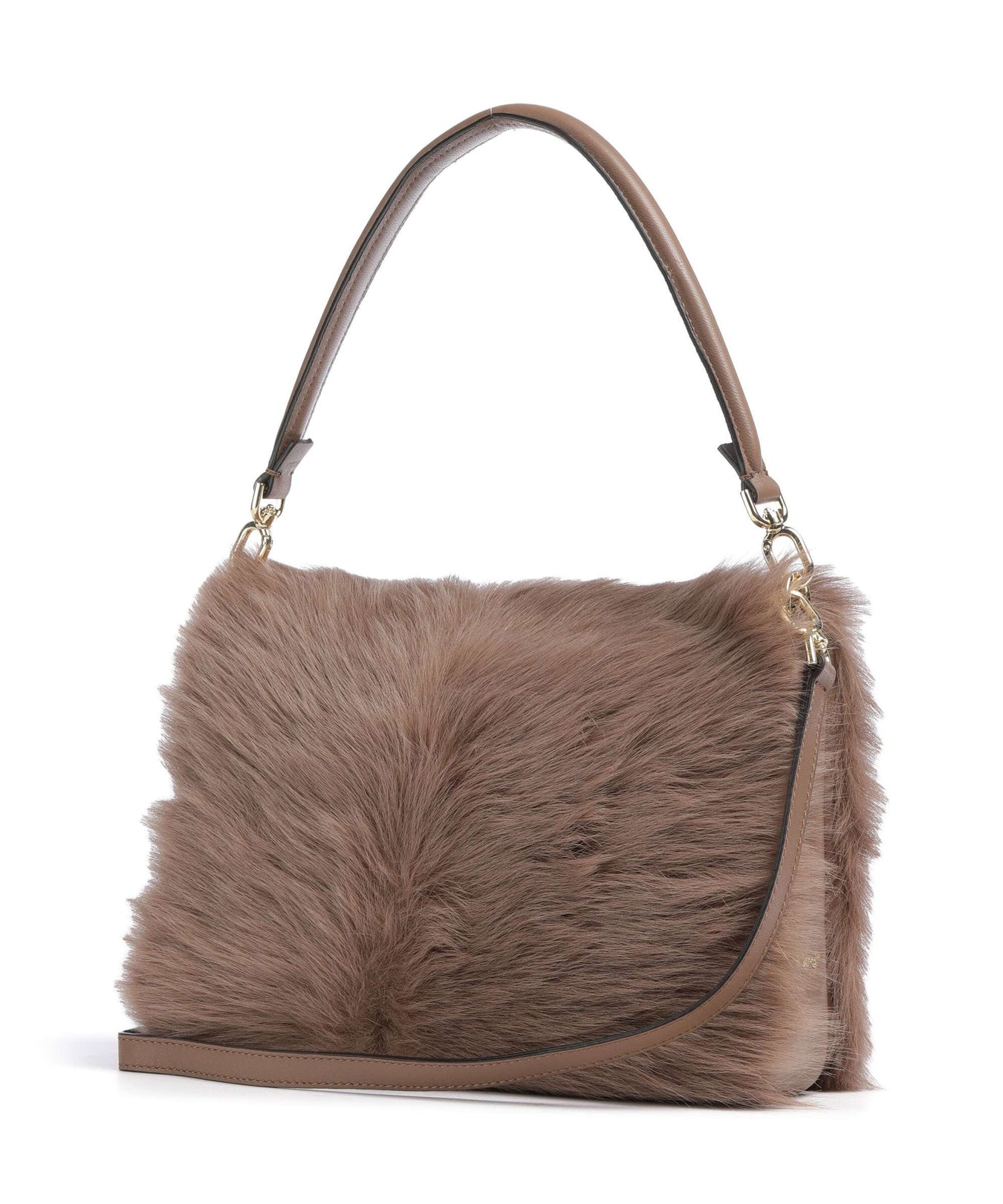 Abro Shearling Astor Shoulder bag camel