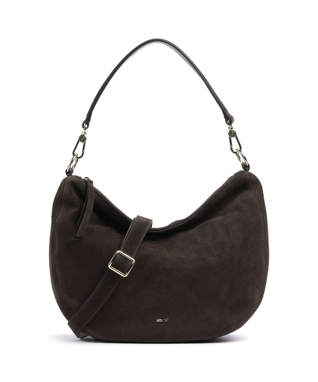 Abro Suede Mina Hobo bag brown
