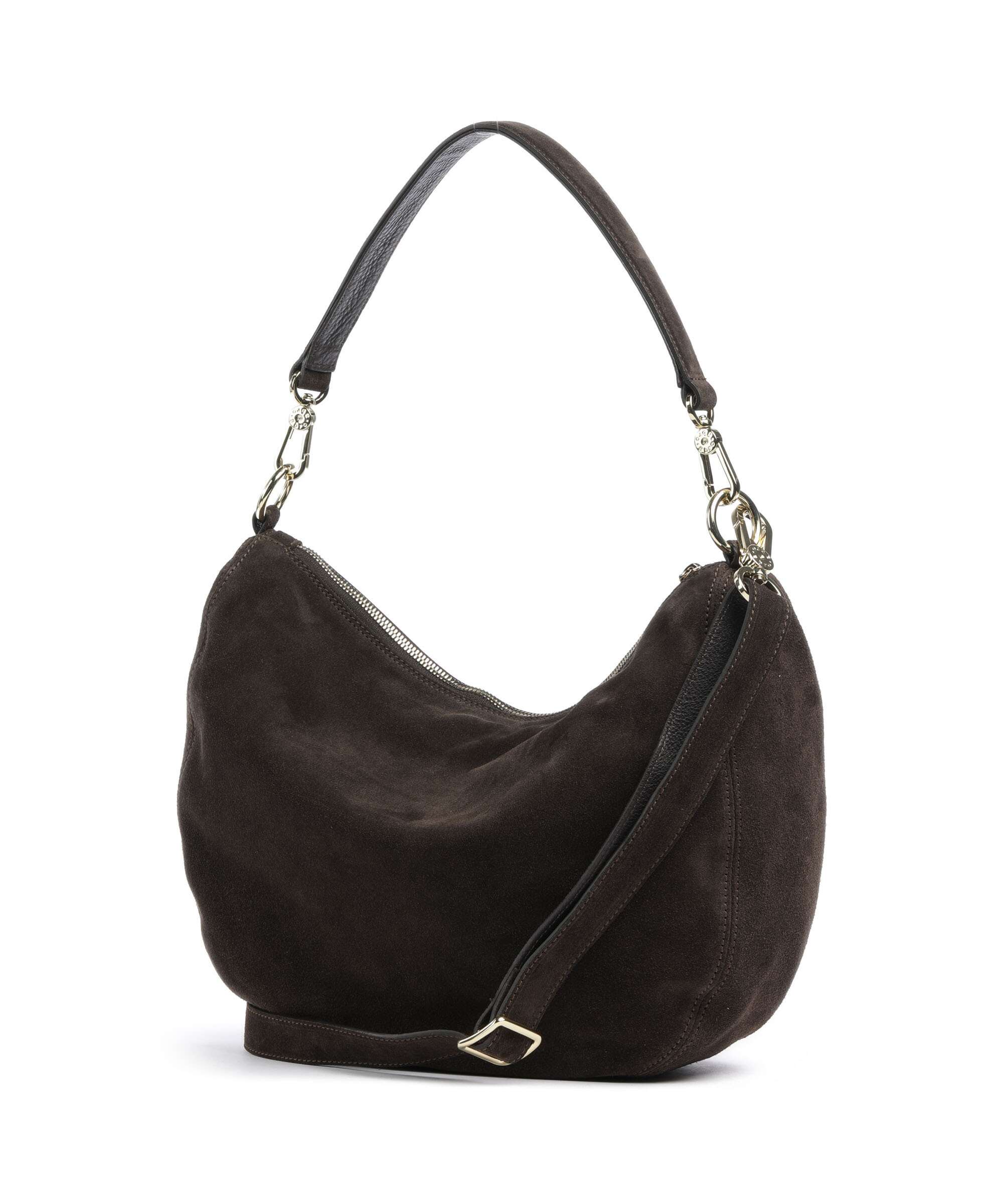 Abro Suede Mina Hobo bag brown
