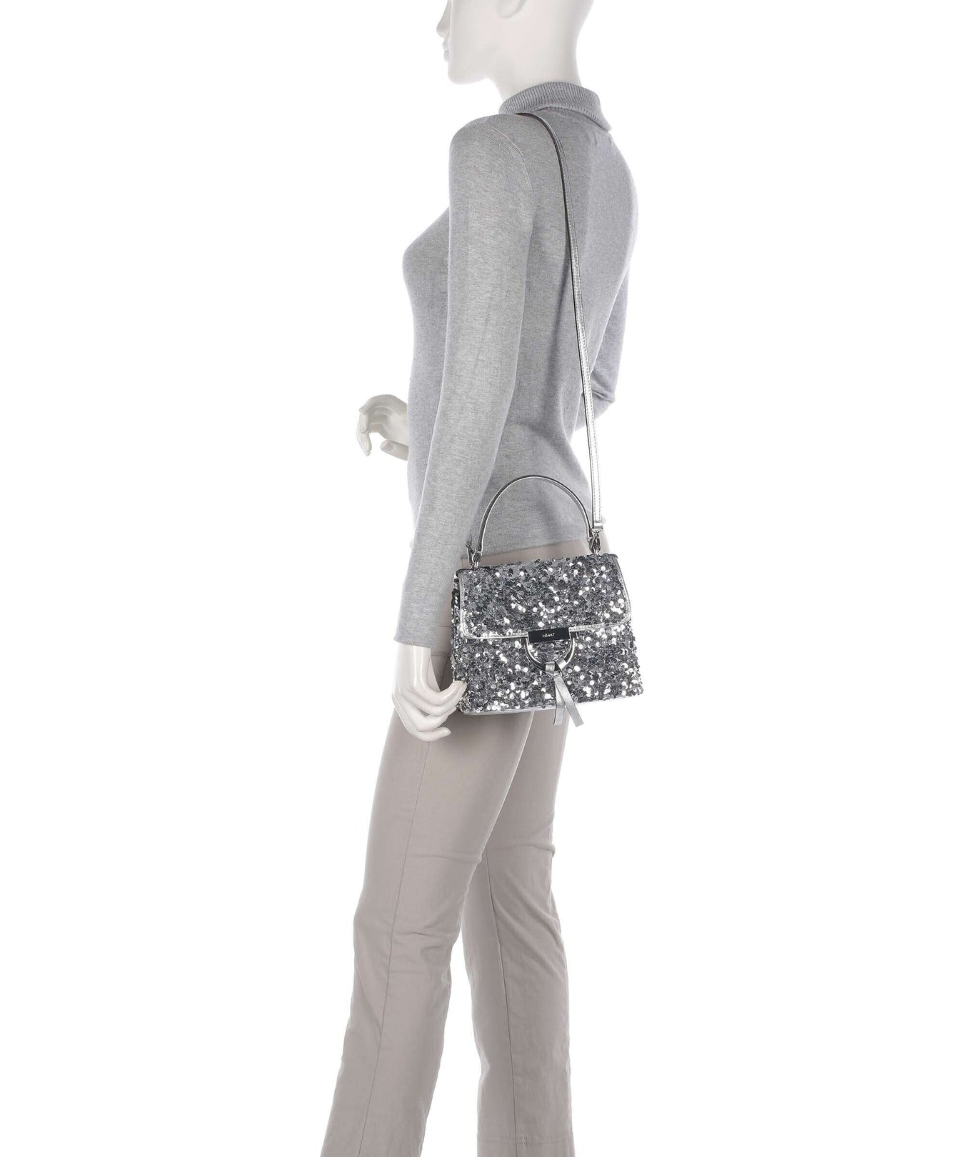 Abro Sequins Temi Handbag silver