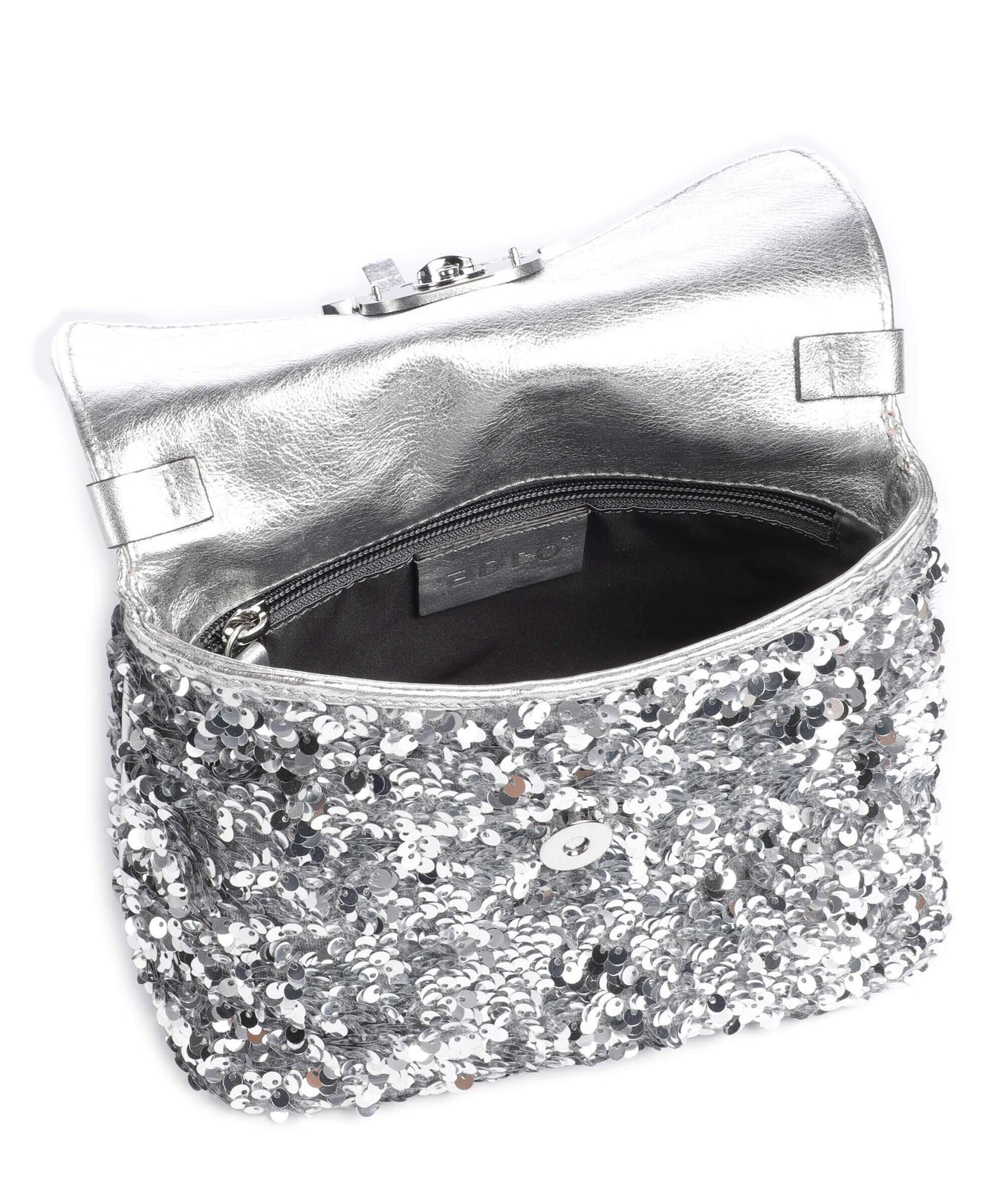 Abro Sequins Temi Handbag silver