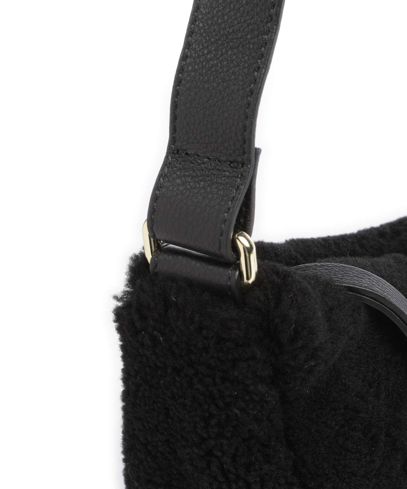 Abro Shearling By My Side Crossbody bag black/gold