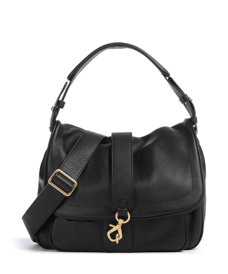 Abro Dalia Star Saddle Hobo bag black/gold