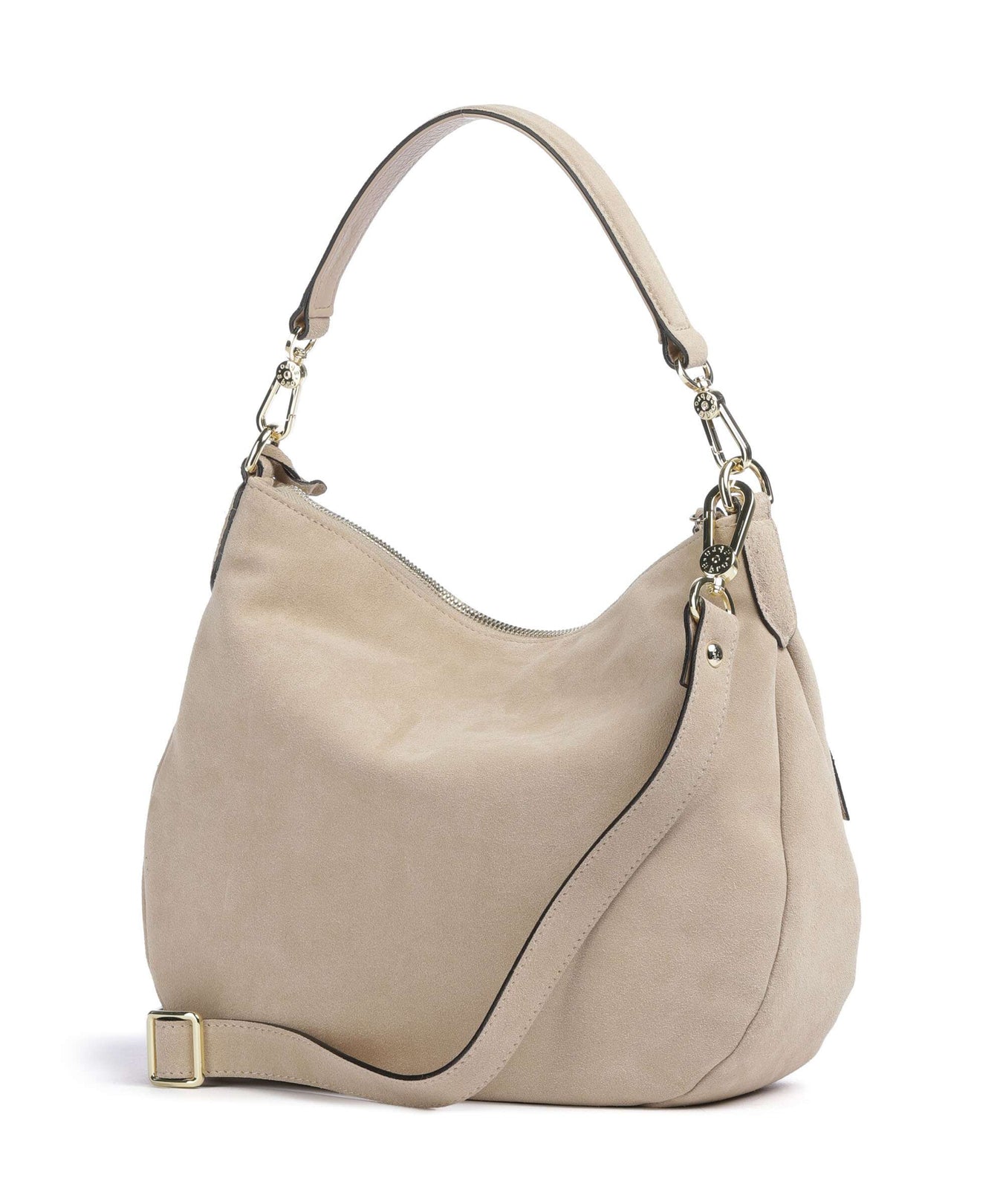 Abro Suede Juna Hobo bag natural