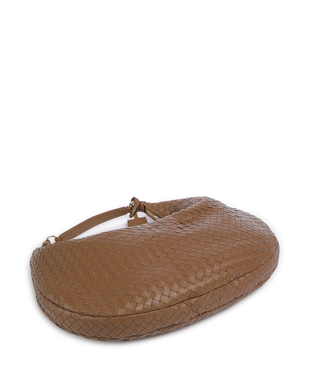 Abro Piuma Nana Hobo bag caramel/cognac