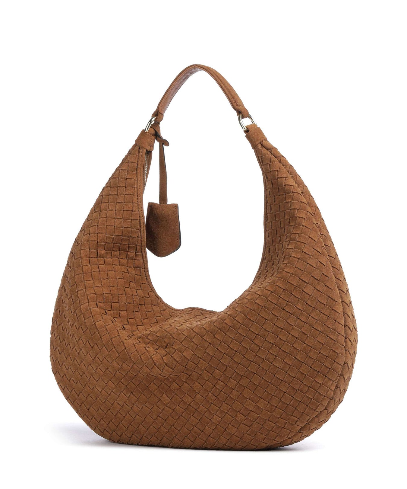 Abro Suede Nana Hobo bag cuoio