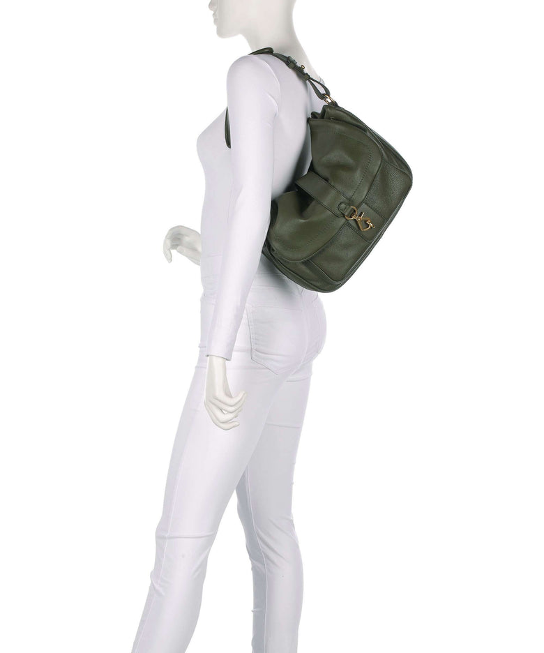 Abro Dalia Star Saddle Hobo bag oliv