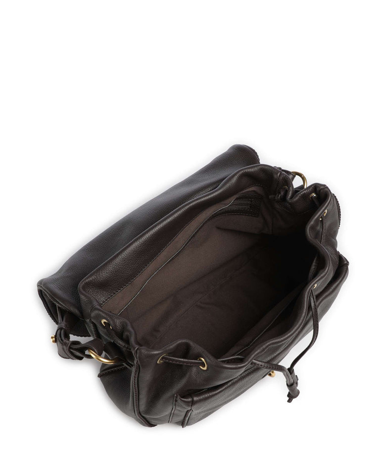 Abro Dalia Star Saddle Hobo bag dark brown