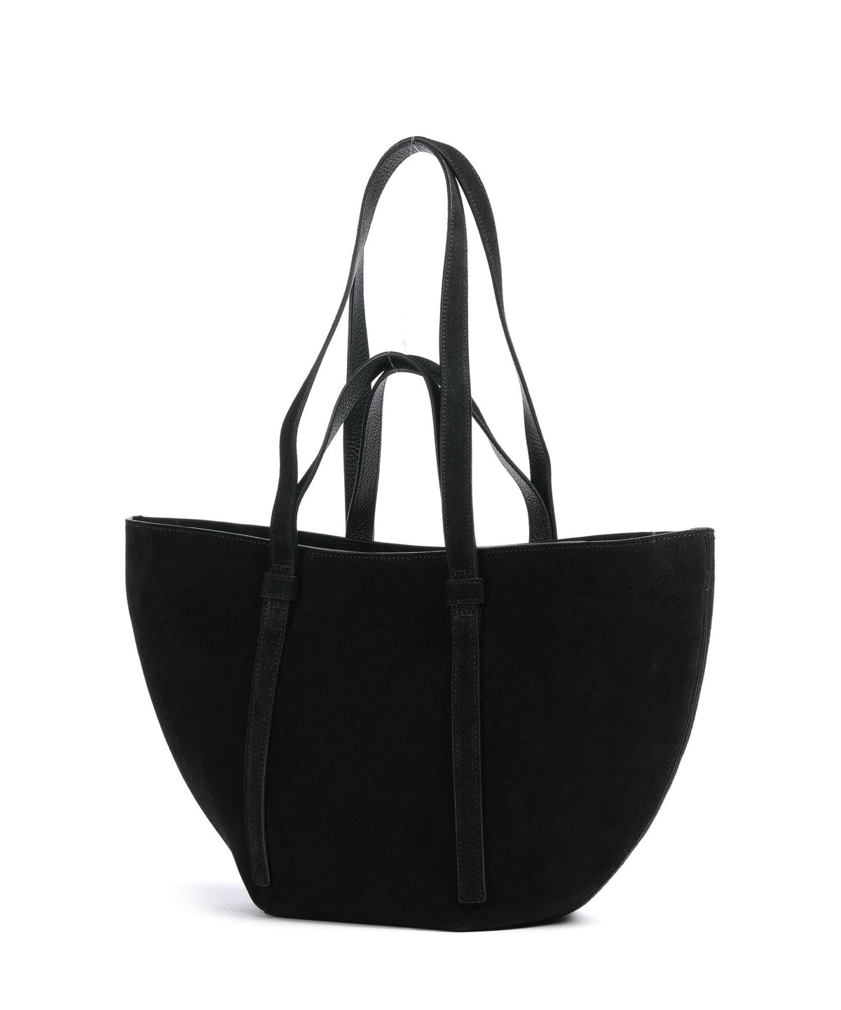 Abro Suede Cosmo Medium Tote bag black/nickel