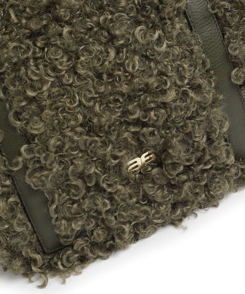 Abro Latxa Cosmo Medium Tote bag oliv