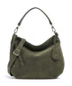 Abro Suede Juna Small Hobo bag oliv