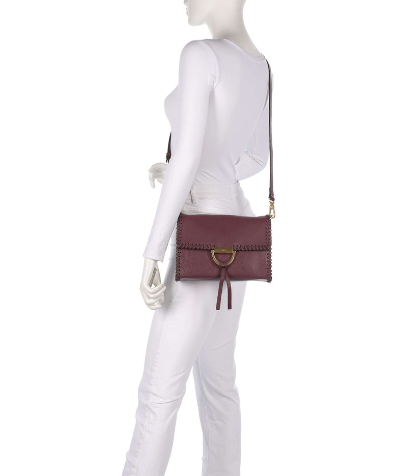 Abro Dalia Temi Stitch Shoulder bag bordeaux