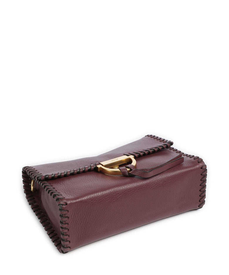 Abro Dalia Temi Stitch Shoulder bag bordeaux
