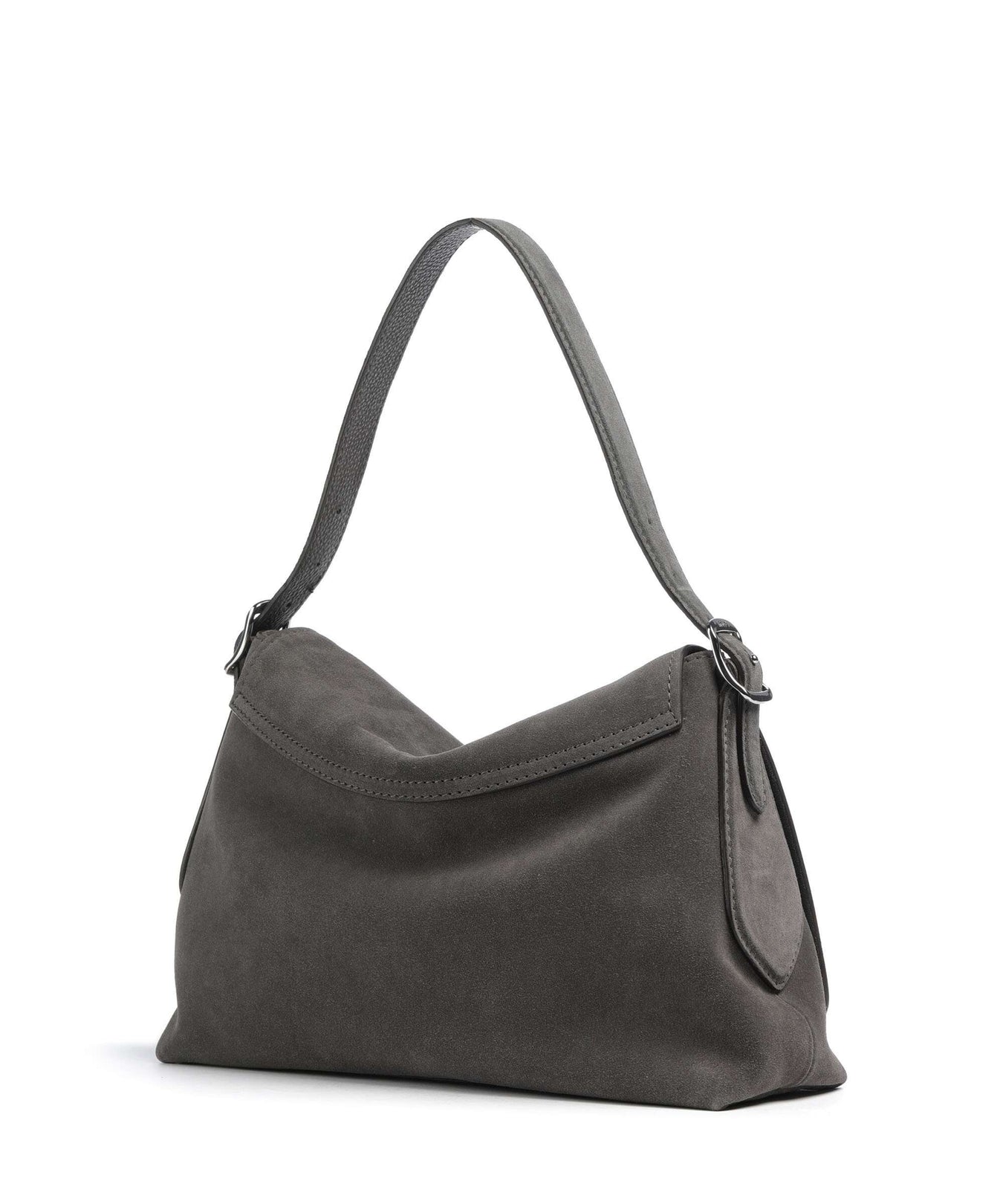 Abro Suede Carina Hobo bag grey