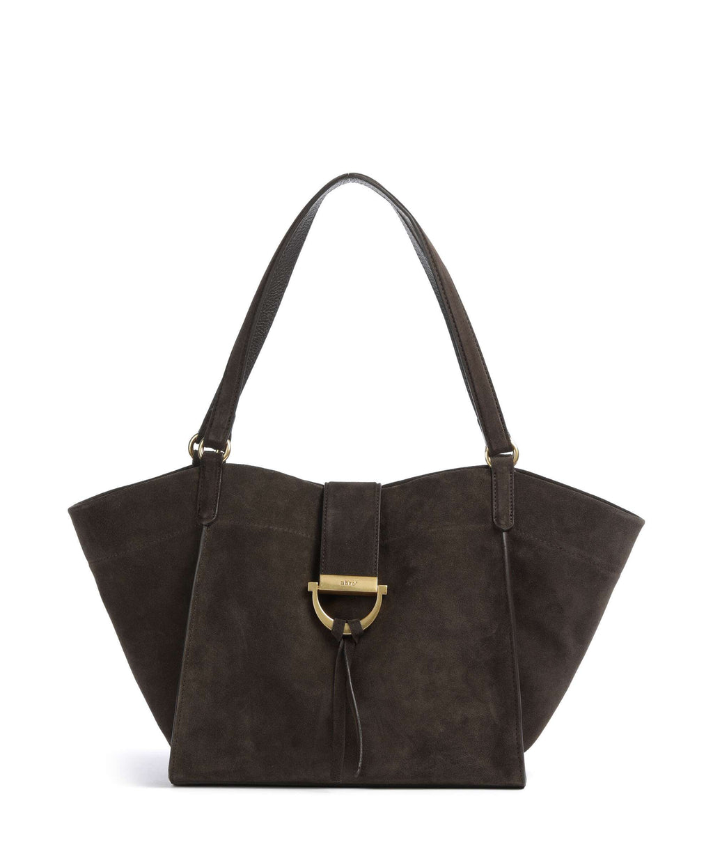 Abro Suede Temi Tote bag dark brown