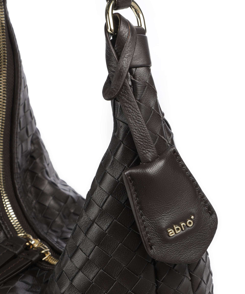 Abro Piuma Nana Small Hobo bag dark brown