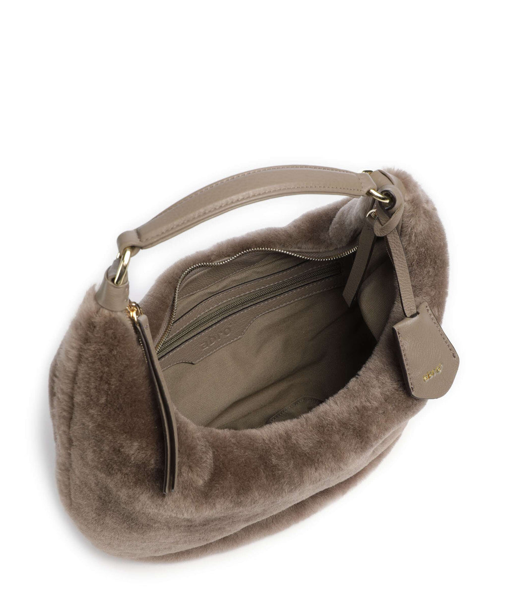 Abro Shearling Nana Small Hobo bag tope