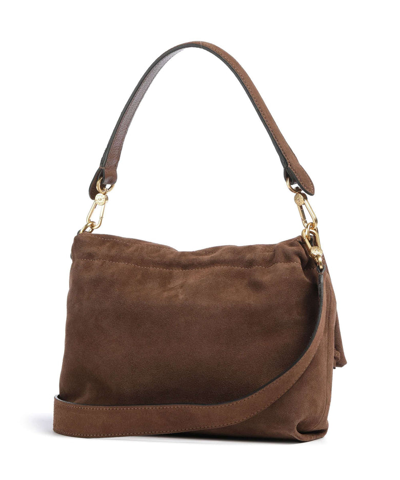 Abro Suede Temi Medium Shoulder bag wood