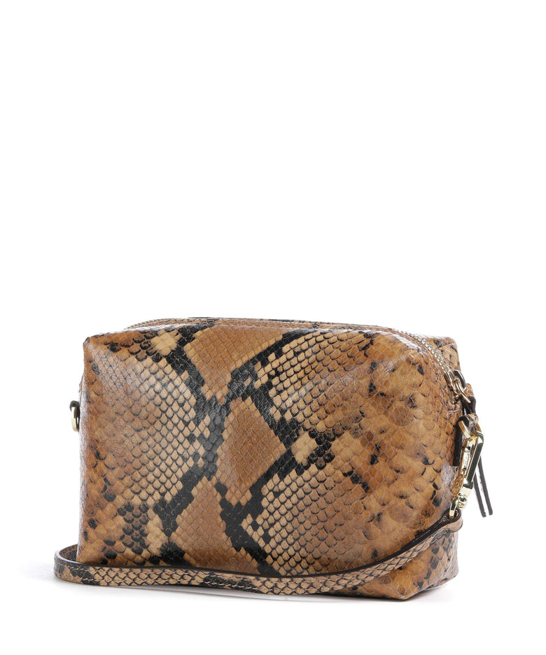 Abro Pitone Tex Crossbody bag cuoio