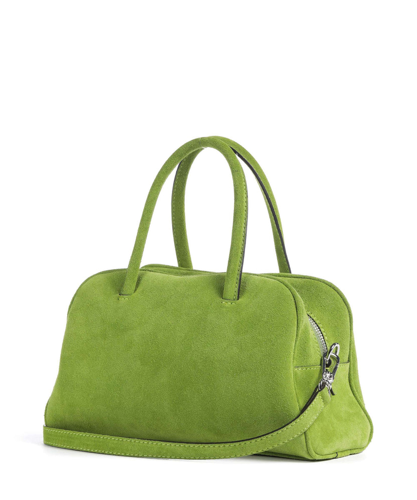 Abro Suede Amara Handbag lime