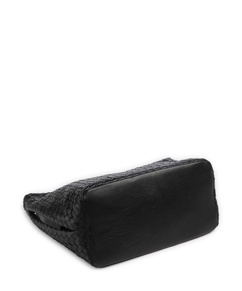 Abro Piuma Ebony Hobo bag black/nickel