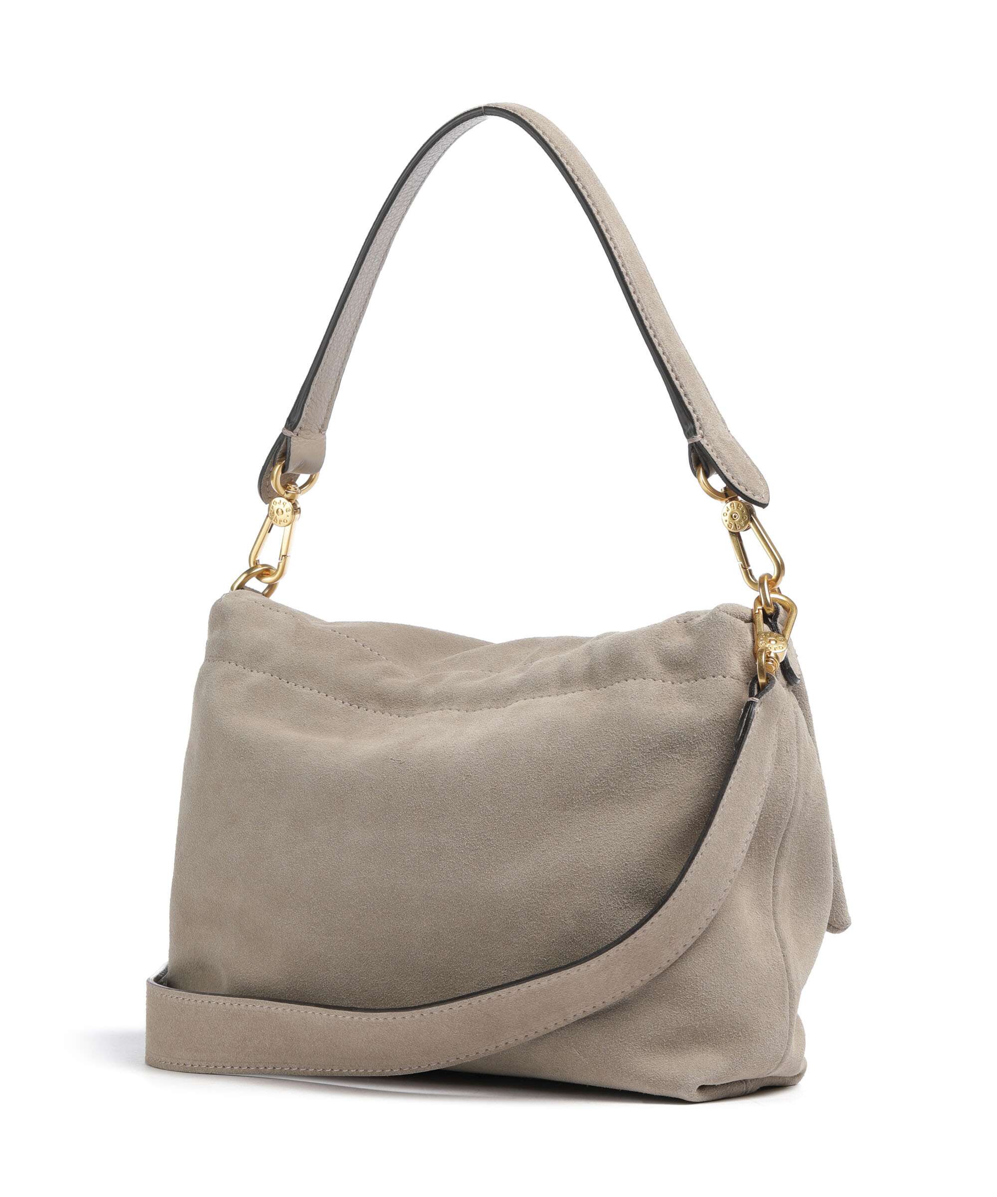 Abro Suede Temi Medium Shoulder bag siena