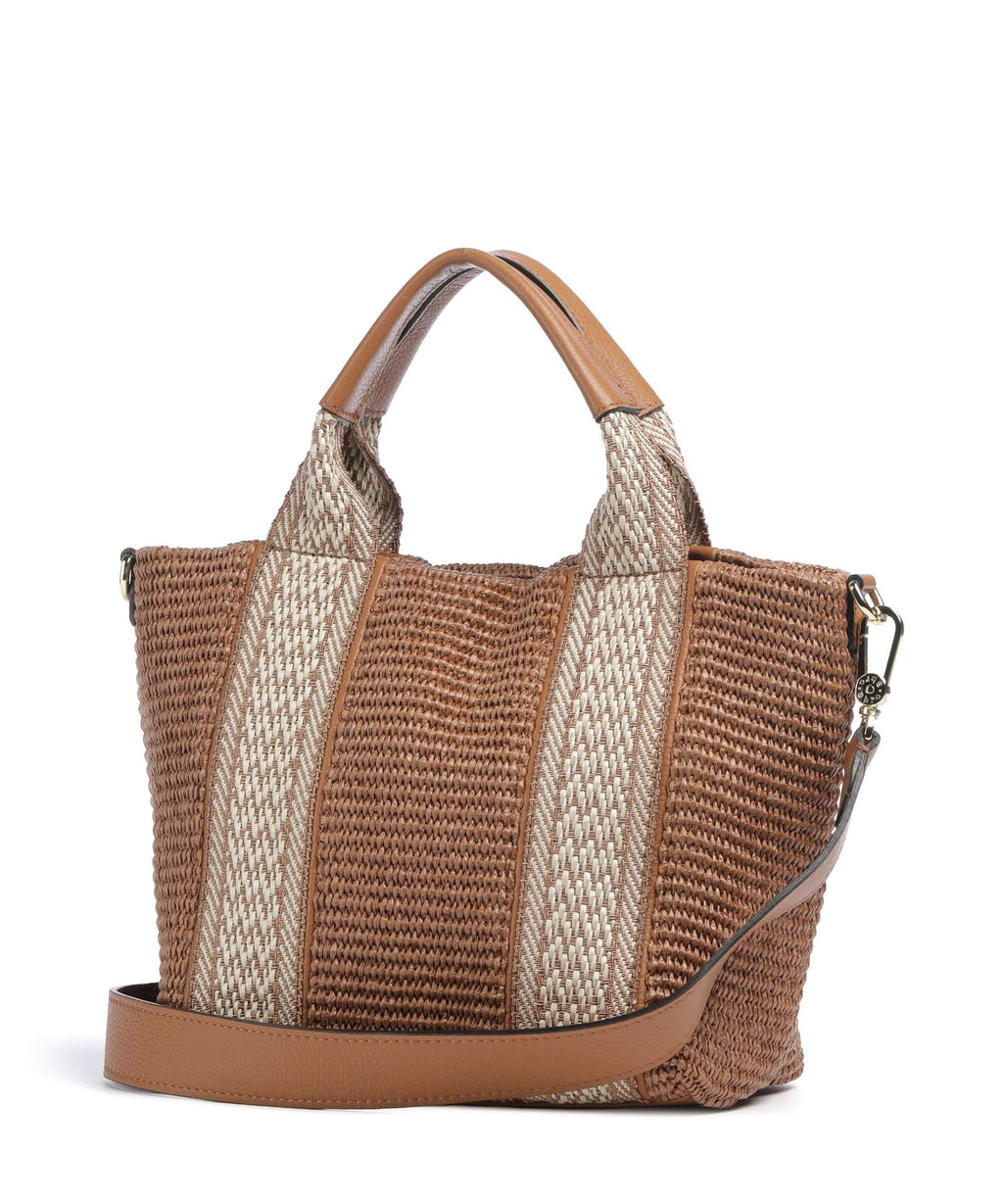 Abro Raffia Kaia Handbag caramel/cognac