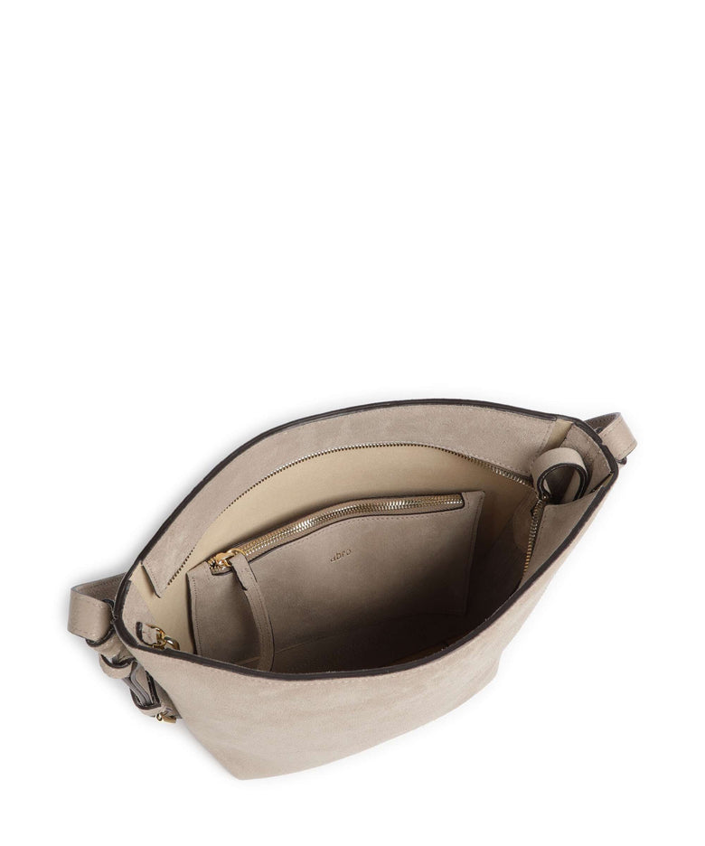 Abro Suede Cosmo Bucket bag siena