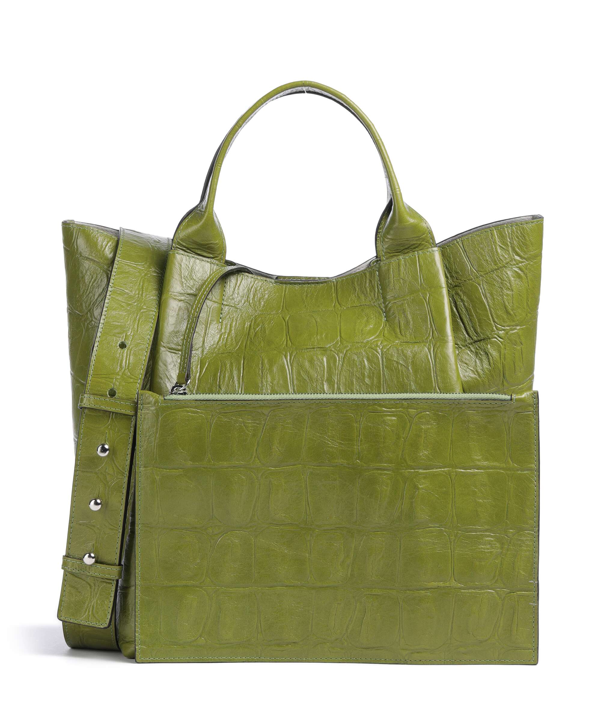 Abro Maxi Cocco Essential Medium Handbag leather lime - 032405-20